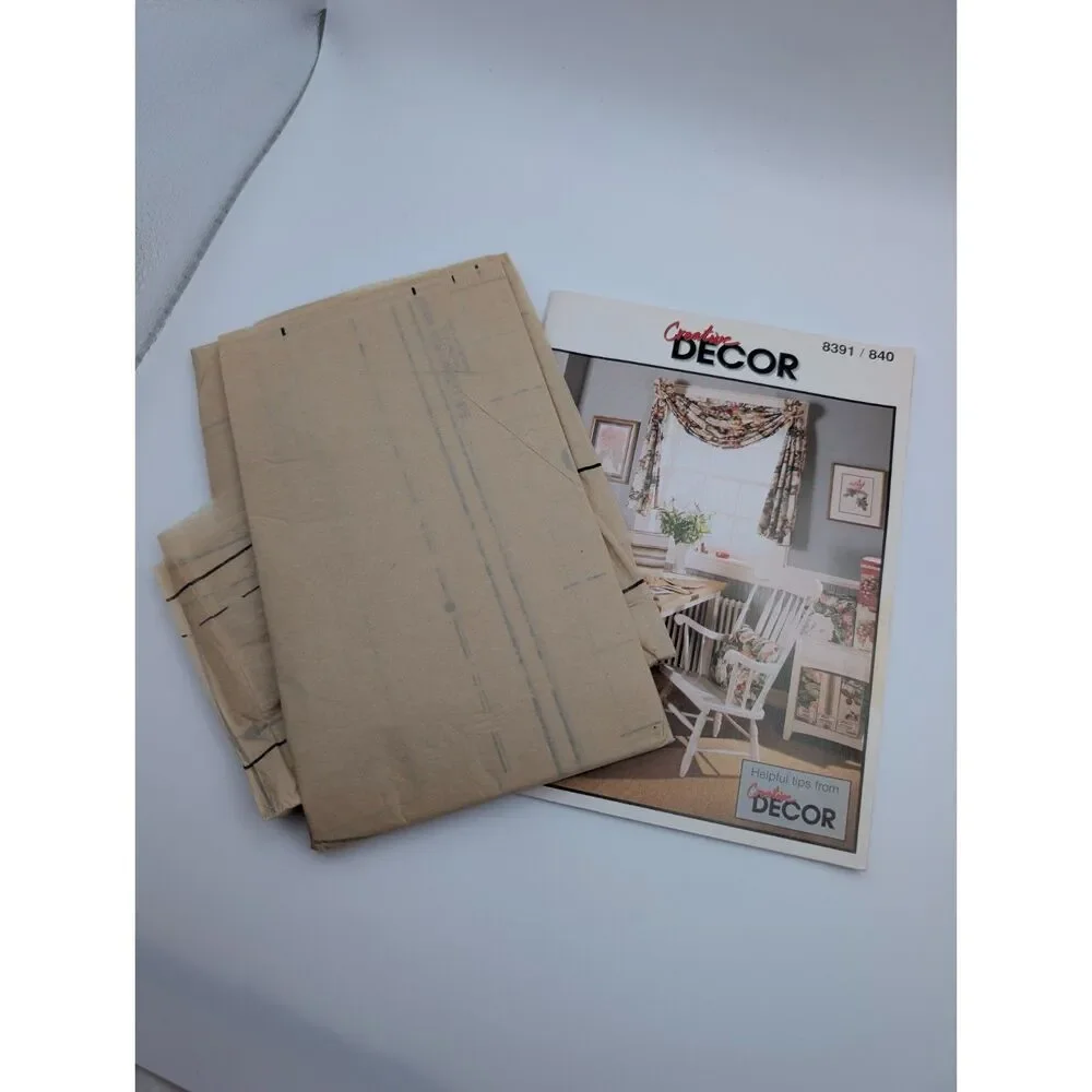 Vintage McCall's 8391 Home Decor Sewing Pattern: Window Treatments 1996